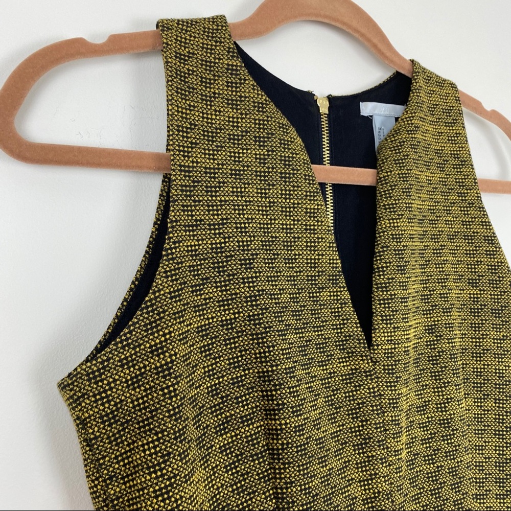 H&M- Peplum Top w/ Gold Zipper - Picture 2 of 5